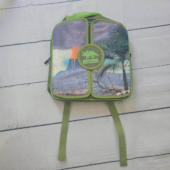 Lakeshore Kids Dinosaur Adventure Backpack Fold Out Play Mat Adjustable - Picture 1 of 9